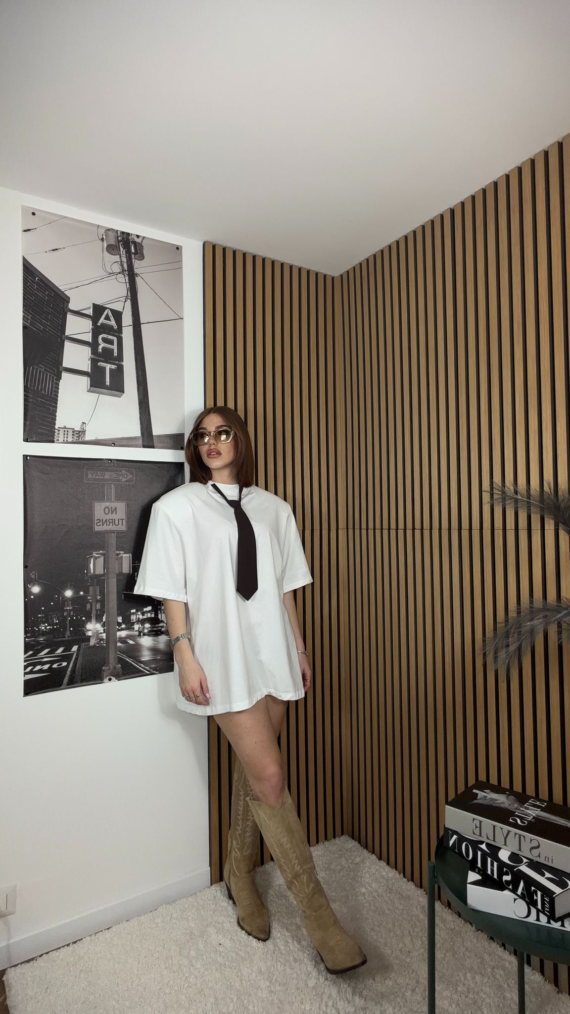 T-Shirt Maxi Spall White