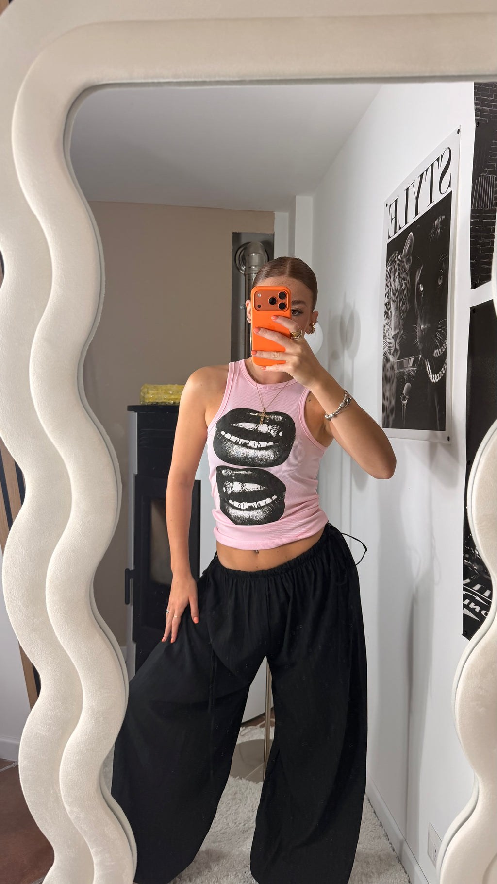 Pantaloni in Lino con laccetti