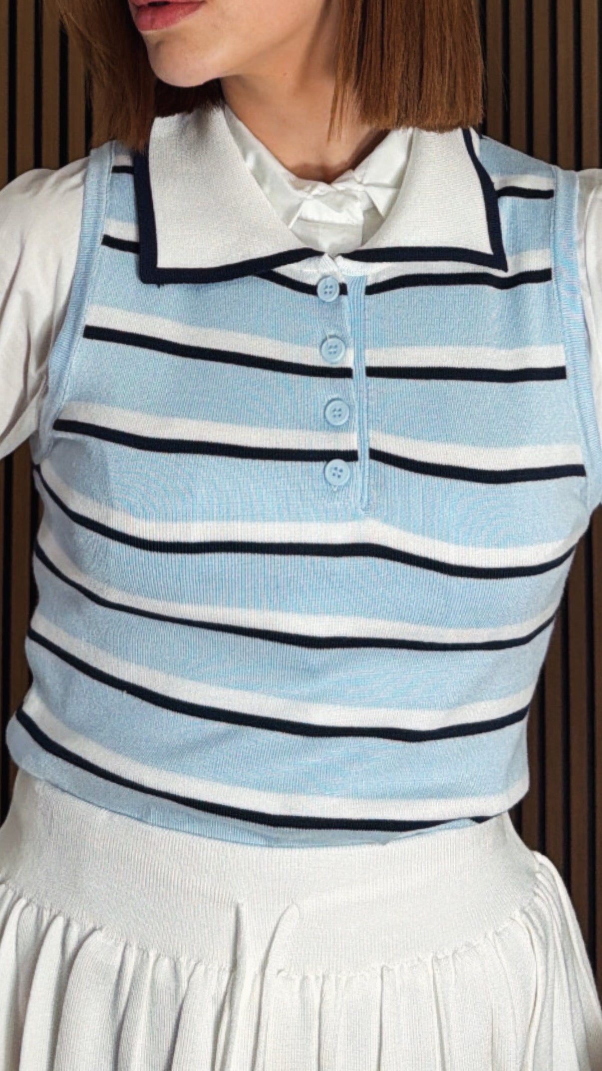 GILET POLO AZZURRA