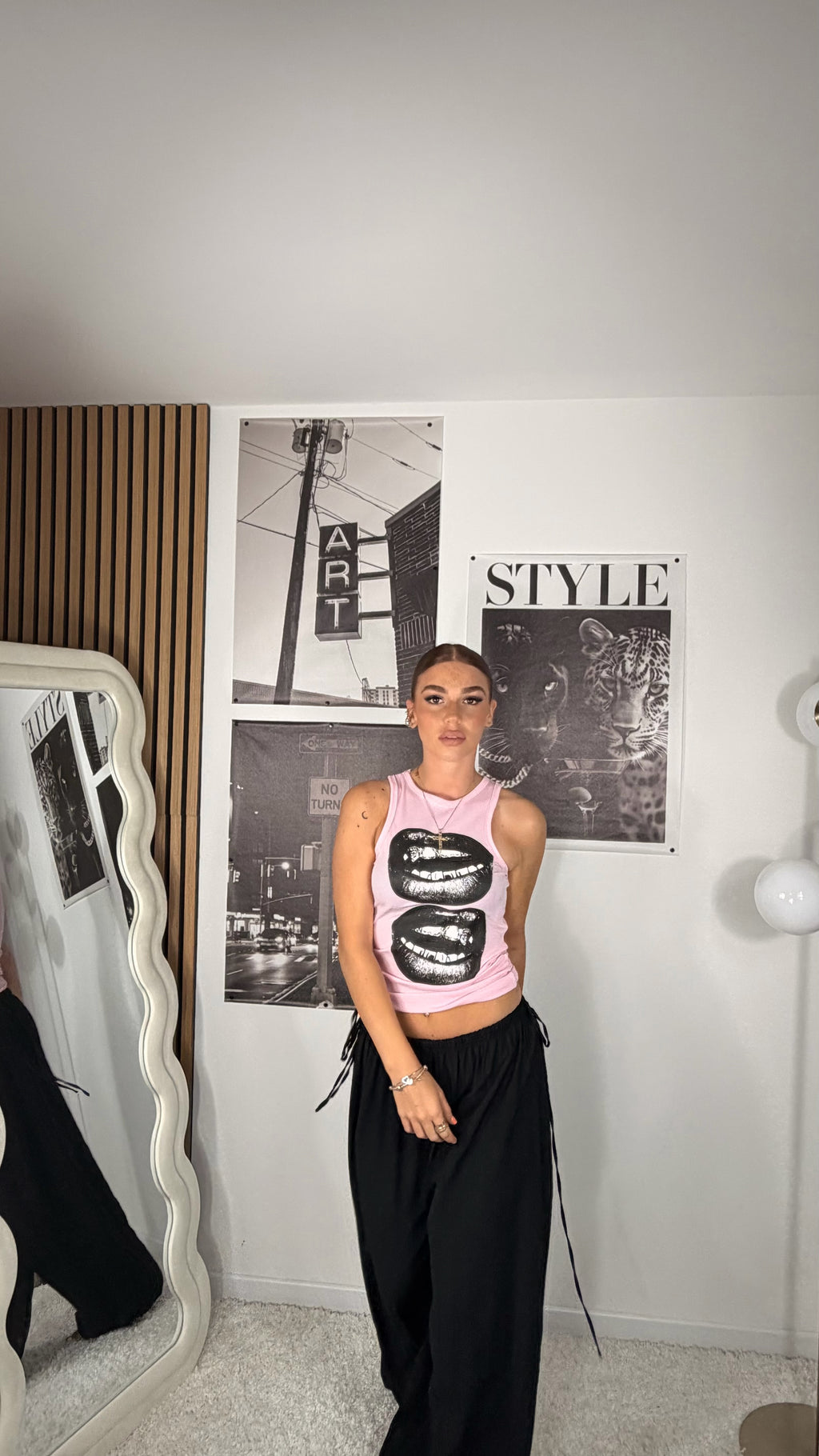 Pantaloni in Lino con laccetti