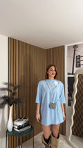 MAGLIA CON SPALLINE POLVERE