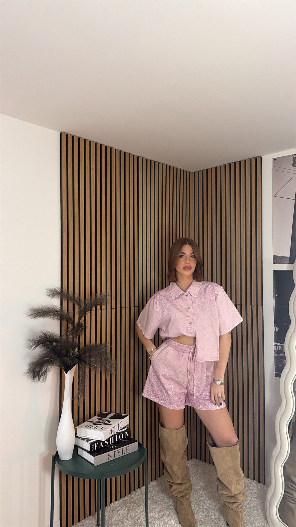COORD Denim  Shine Pink