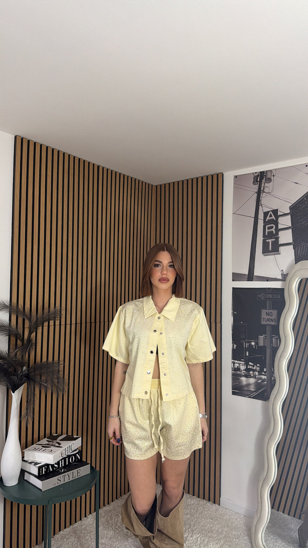 COORD DENIM Shine Yellow